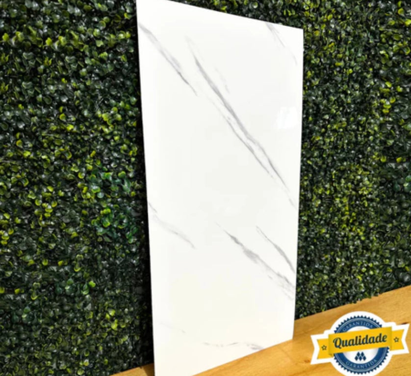 Kit Placas Adesivas Mármore Parede Autocolante 3D Porcelanato 30X60