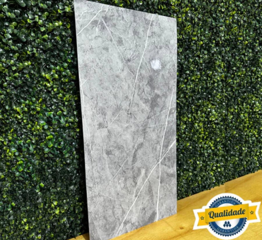 Kit Placas Adesivas Mármore Parede Autocolante 3D Porcelanato 30X60